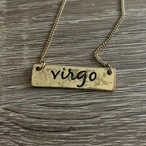 VIRGO Zodiac Astrology Necklace gold